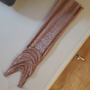 Rose gold long dress